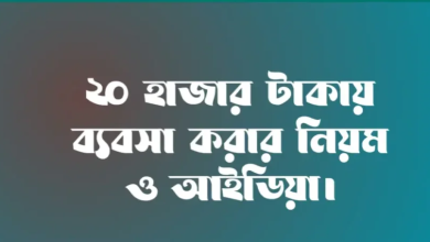 Photo of মাত্র ২০ হাজার টাকায় ব্যবসার আইডিয়া: লাভজনক এবং উদ্ভাবনী উদ্যোগের পরামর্শ