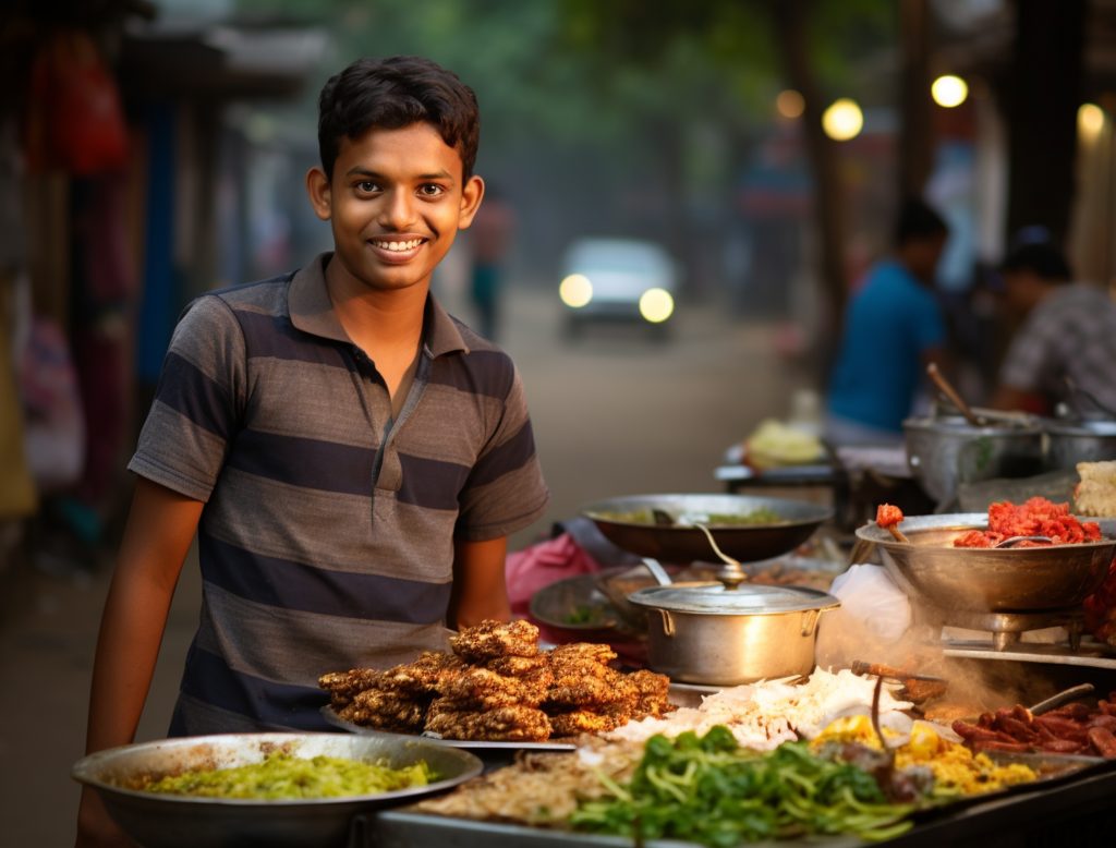 a street hawker paragraph